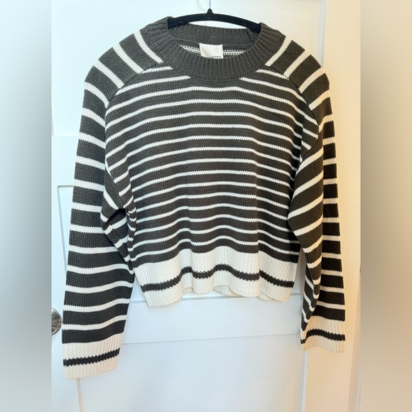 INDUSTRY Sweaters - Striped Crew Neck Sweater